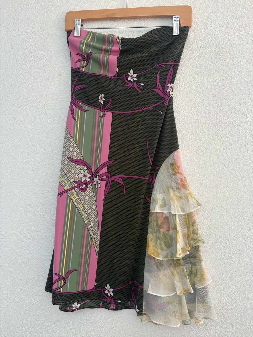 Yigal Azrouel Black and Magenta Floral Print
